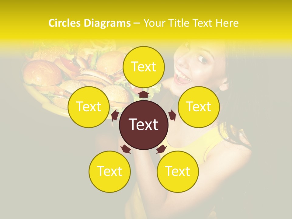 Hungry Beefburger Sandwich PowerPoint Template