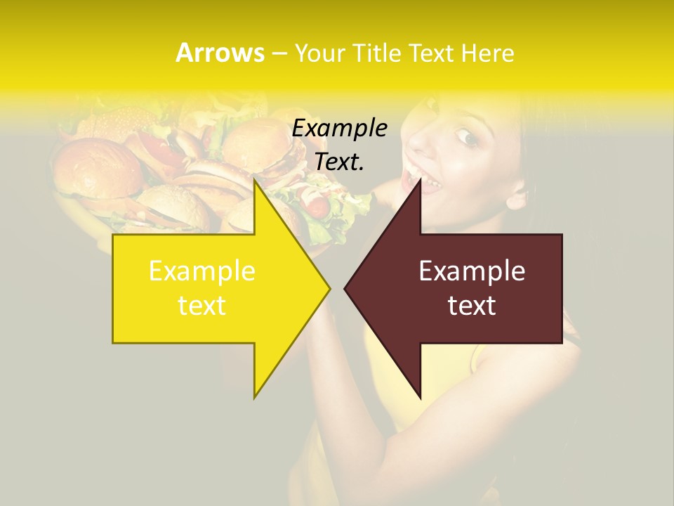 Hungry Beefburger Sandwich PowerPoint Template