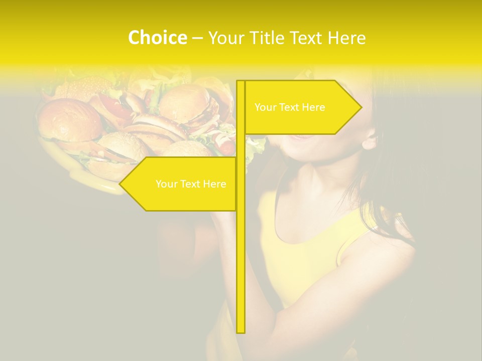 Hungry Beefburger Sandwich PowerPoint Template