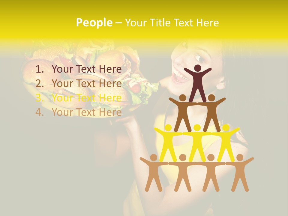 Hungry Beefburger Sandwich PowerPoint Template