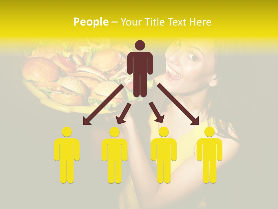 Hungry Beefburger Sandwich PowerPoint Template
