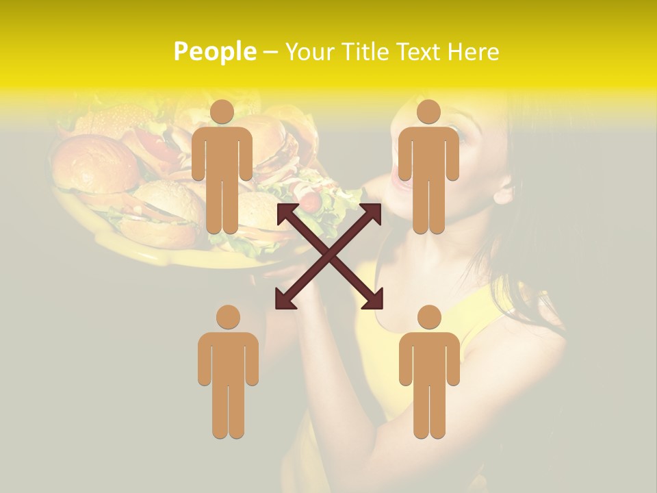 Hungry Beefburger Sandwich PowerPoint Template