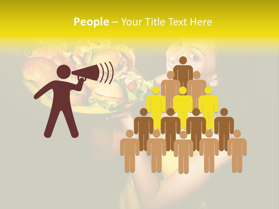 Hungry Beefburger Sandwich PowerPoint Template