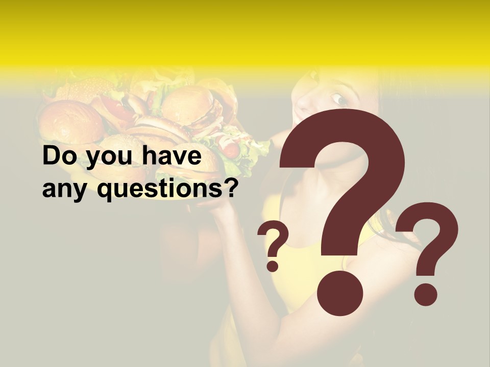 Hungry Beefburger Sandwich PowerPoint Template