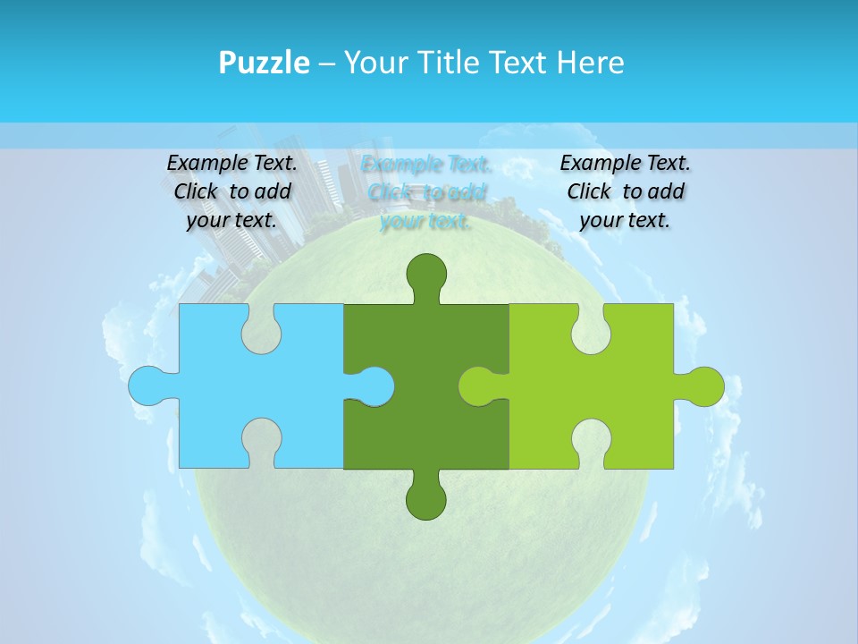 Natural Planet Piece PowerPoint Template