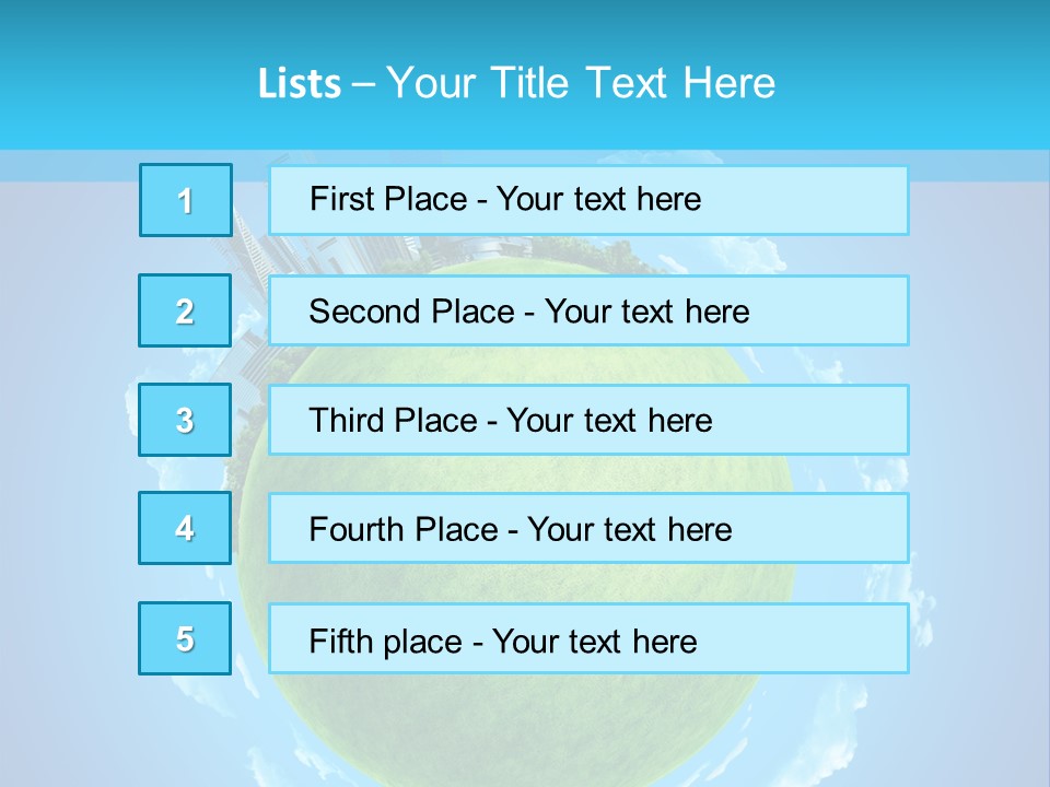 Natural Planet Piece PowerPoint Template