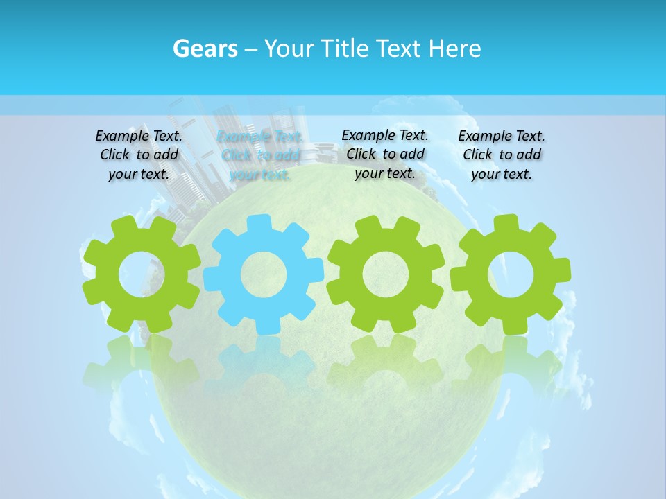 Natural Planet Piece PowerPoint Template