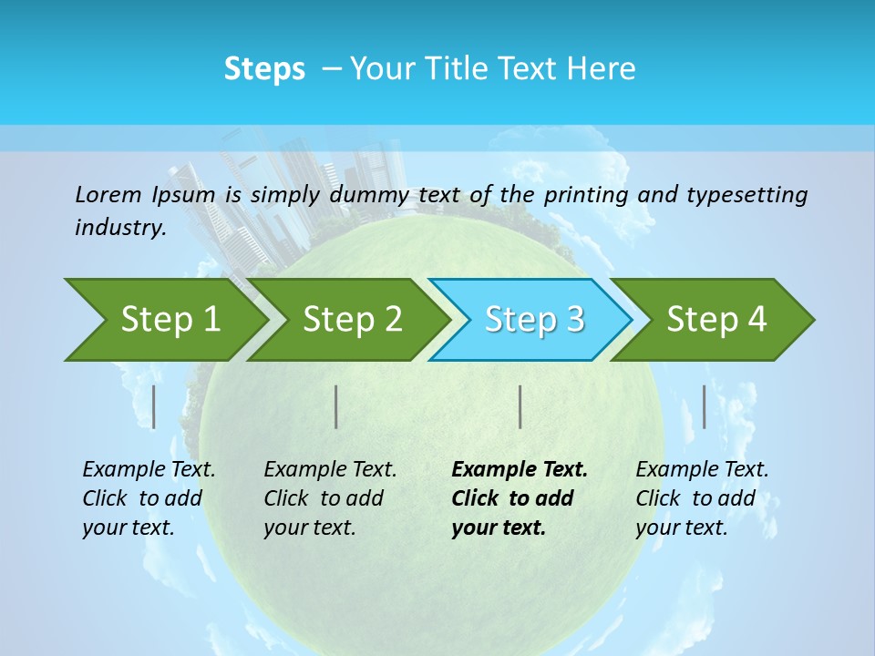Natural Planet Piece PowerPoint Template