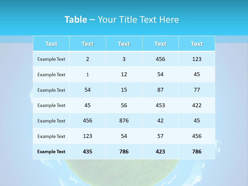Natural Planet Piece PowerPoint Template