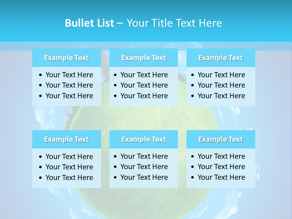 Natural Planet Piece PowerPoint Template