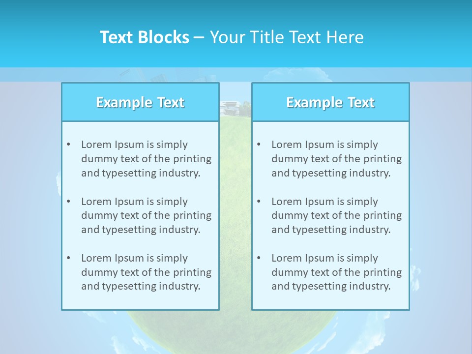 Natural Planet Piece PowerPoint Template