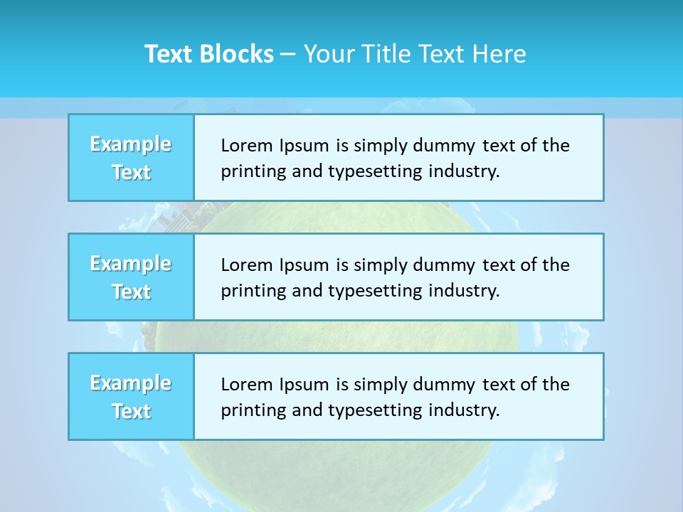 Natural Planet Piece PowerPoint Template