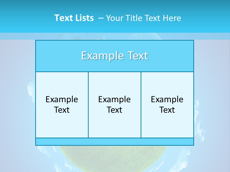 Natural Planet Piece PowerPoint Template