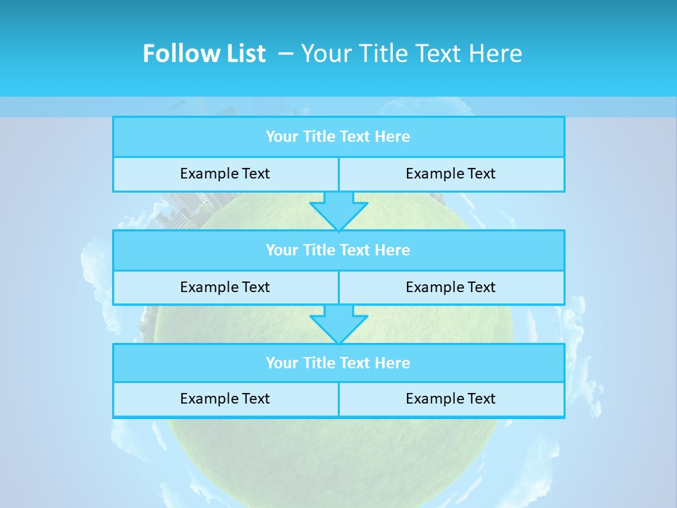 Natural Planet Piece PowerPoint Template