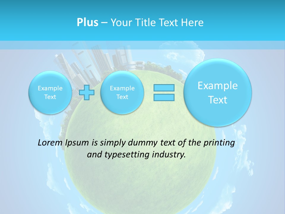 Natural Planet Piece PowerPoint Template
