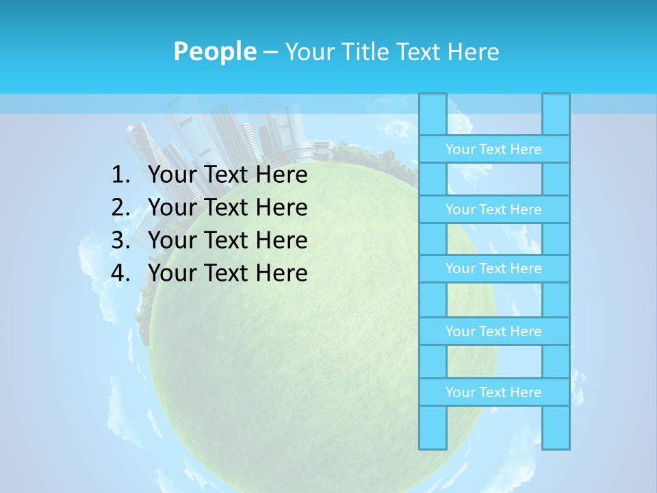 Natural Planet Piece PowerPoint Template
