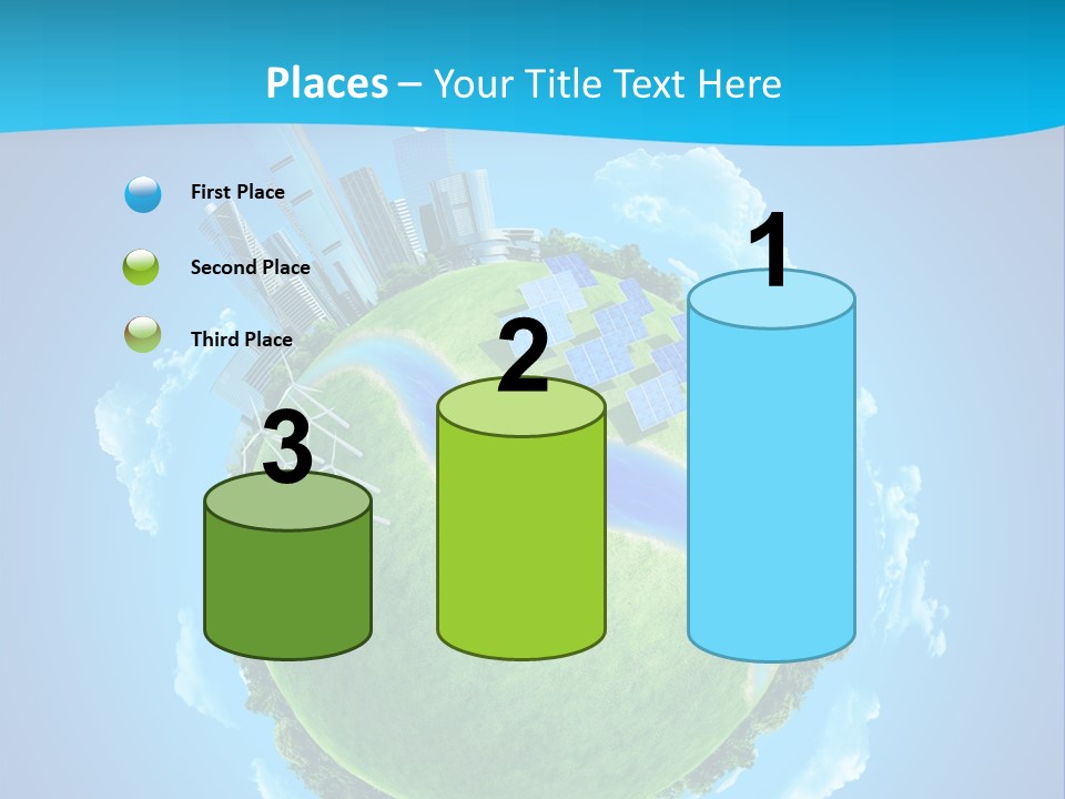 Finance Blue Land PowerPoint Template