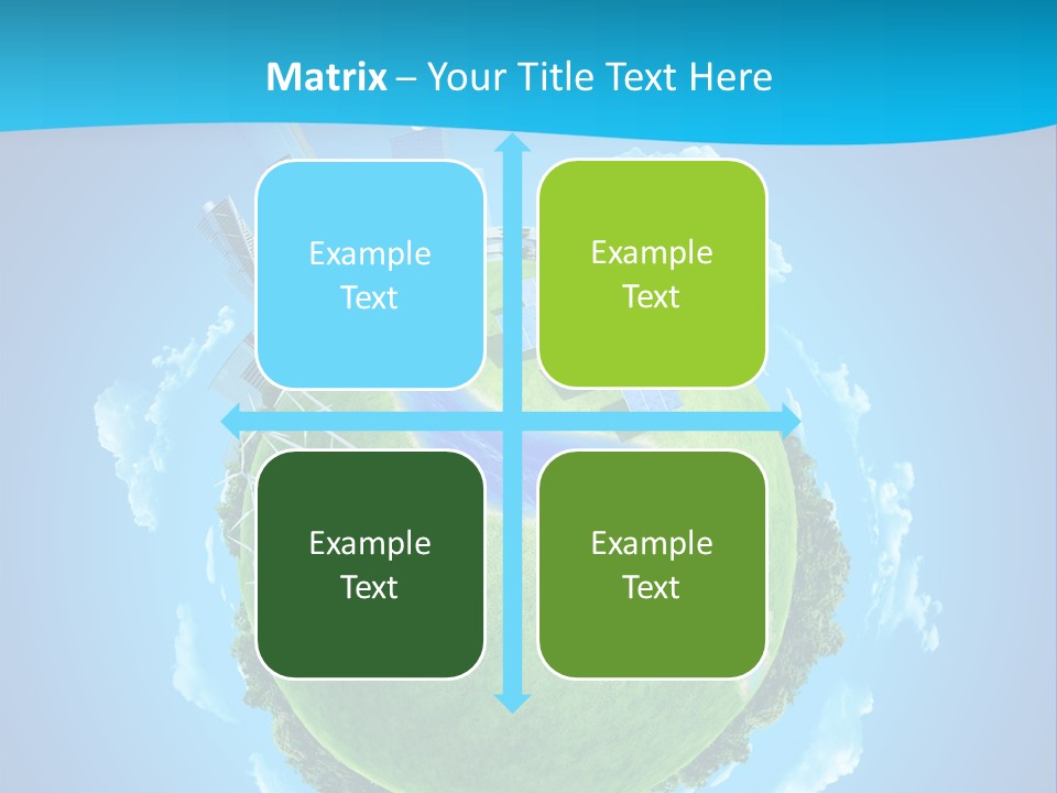 Finance Blue Land PowerPoint Template