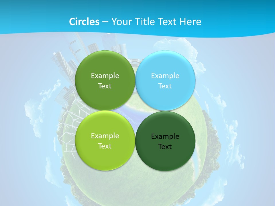 Finance Blue Land PowerPoint Template