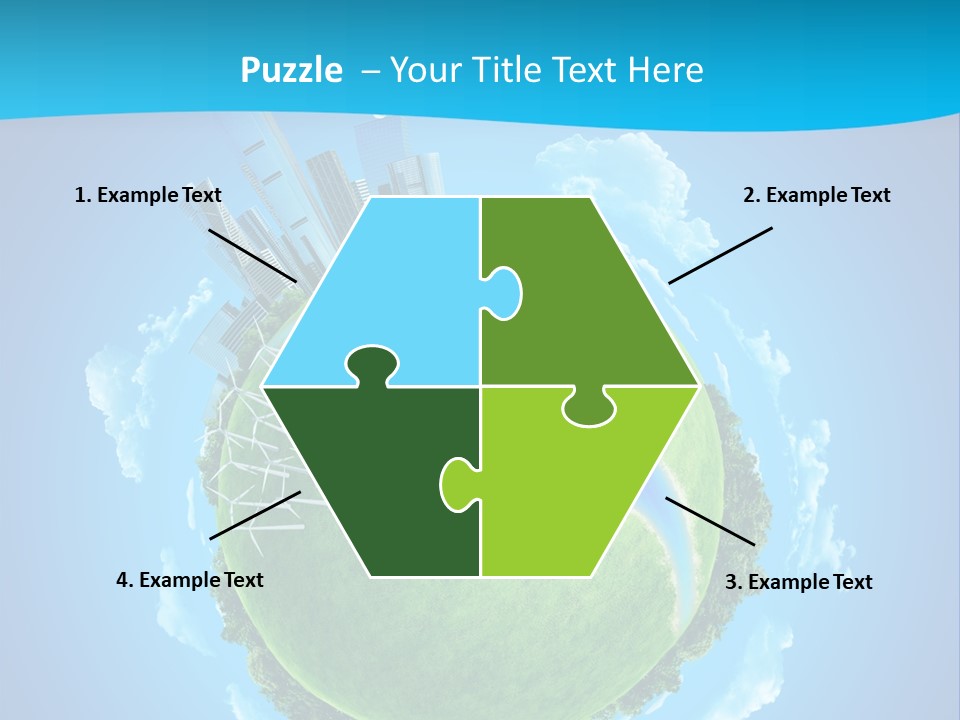 Finance Blue Land PowerPoint Template