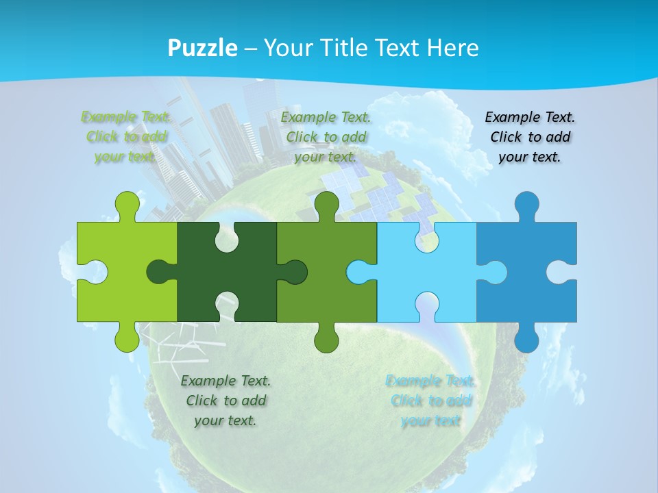 Finance Blue Land PowerPoint Template