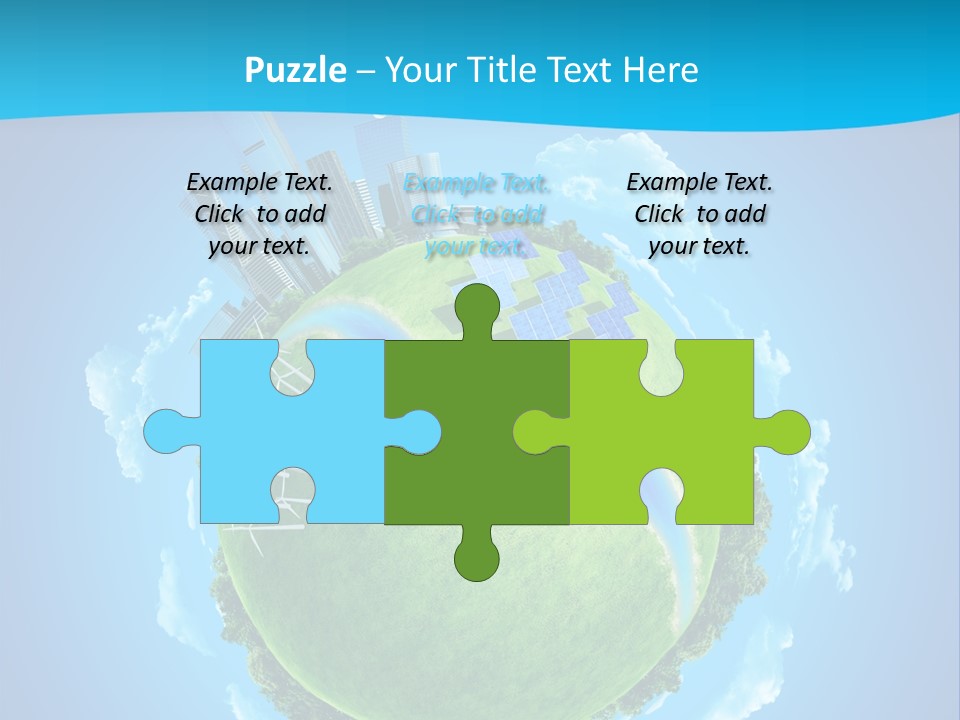 Finance Blue Land PowerPoint Template