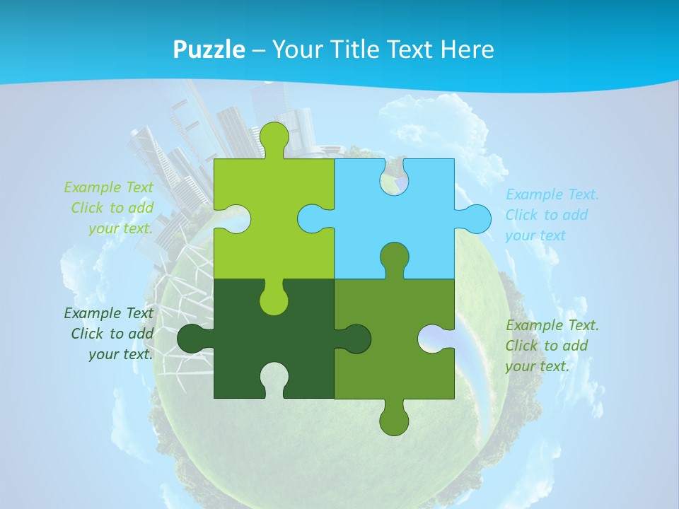 Finance Blue Land PowerPoint Template