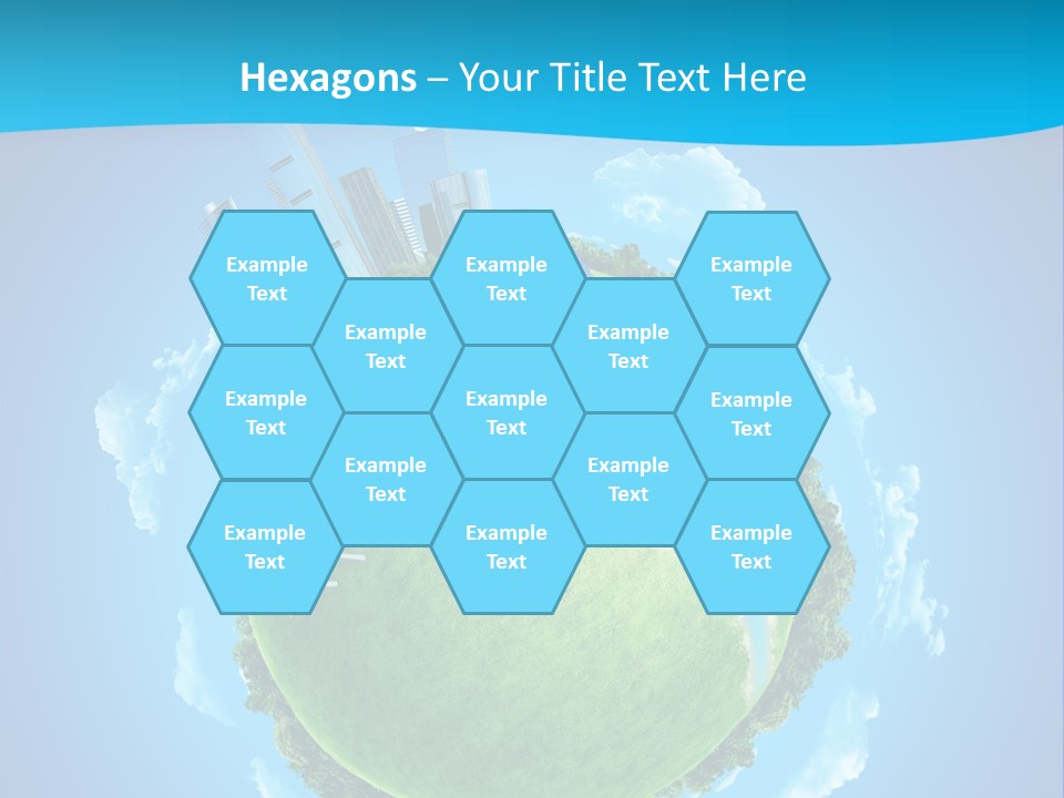 Finance Blue Land PowerPoint Template