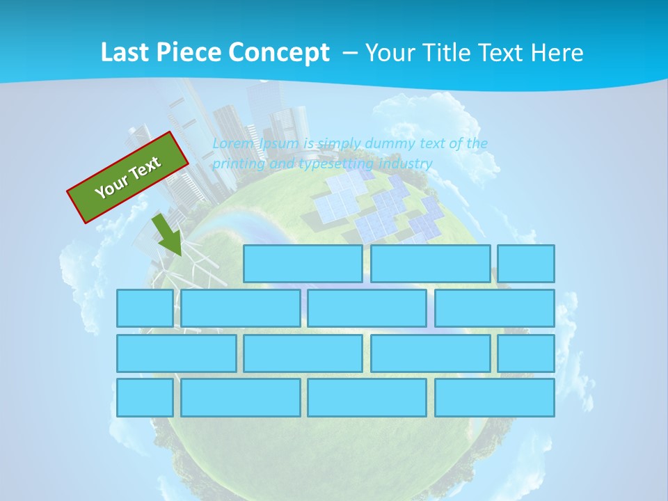 Finance Blue Land PowerPoint Template