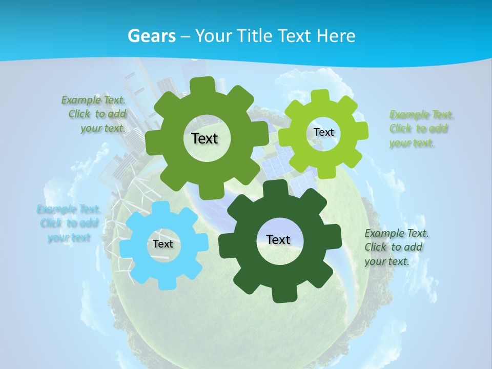 Finance Blue Land PowerPoint Template