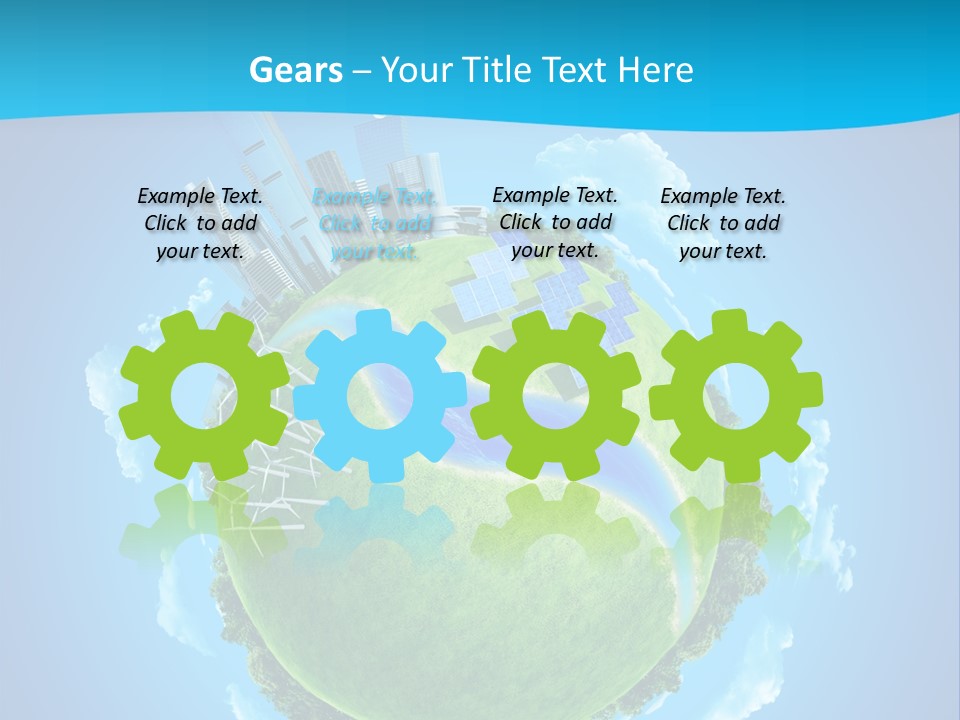 Finance Blue Land PowerPoint Template