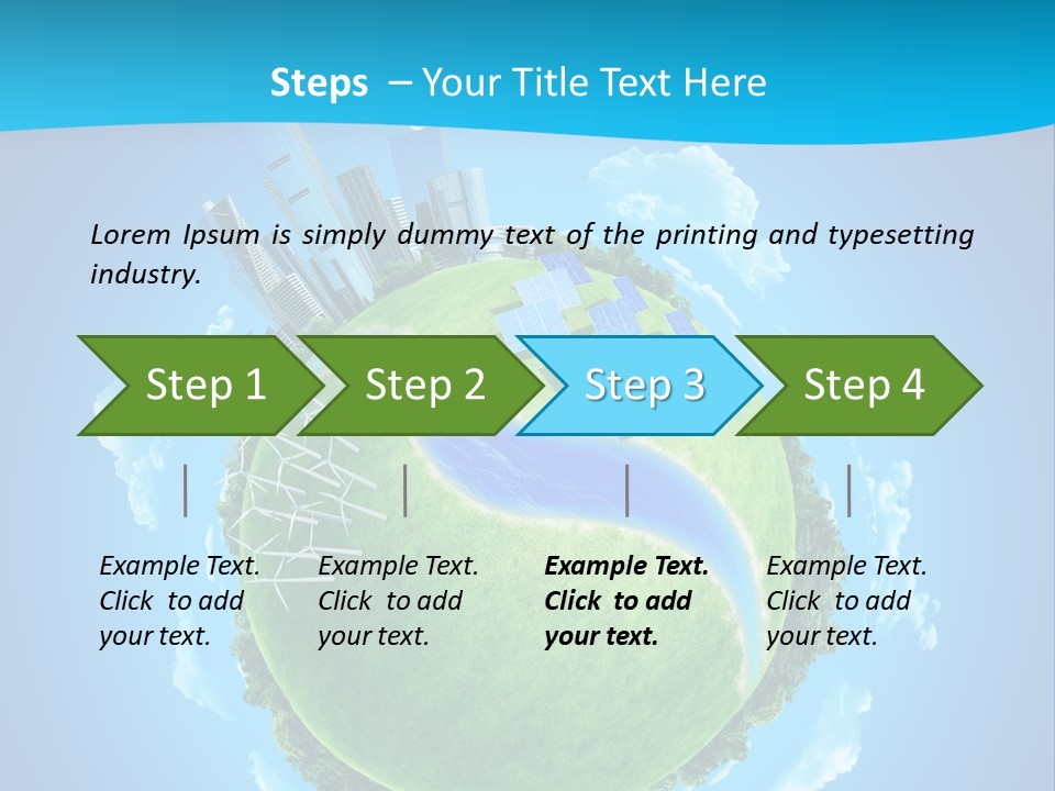 Finance Blue Land PowerPoint Template