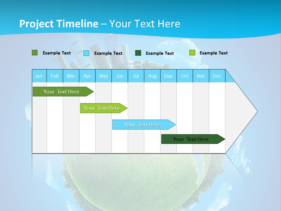 Finance Blue Land PowerPoint Template