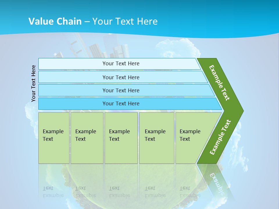 Finance Blue Land PowerPoint Template
