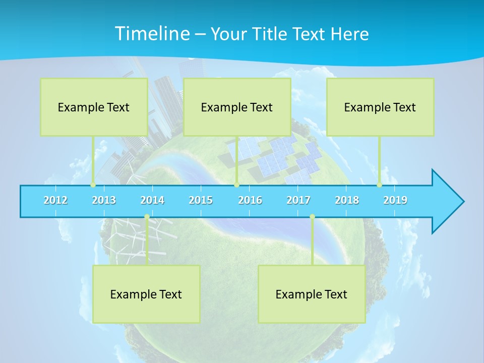 Finance Blue Land PowerPoint Template