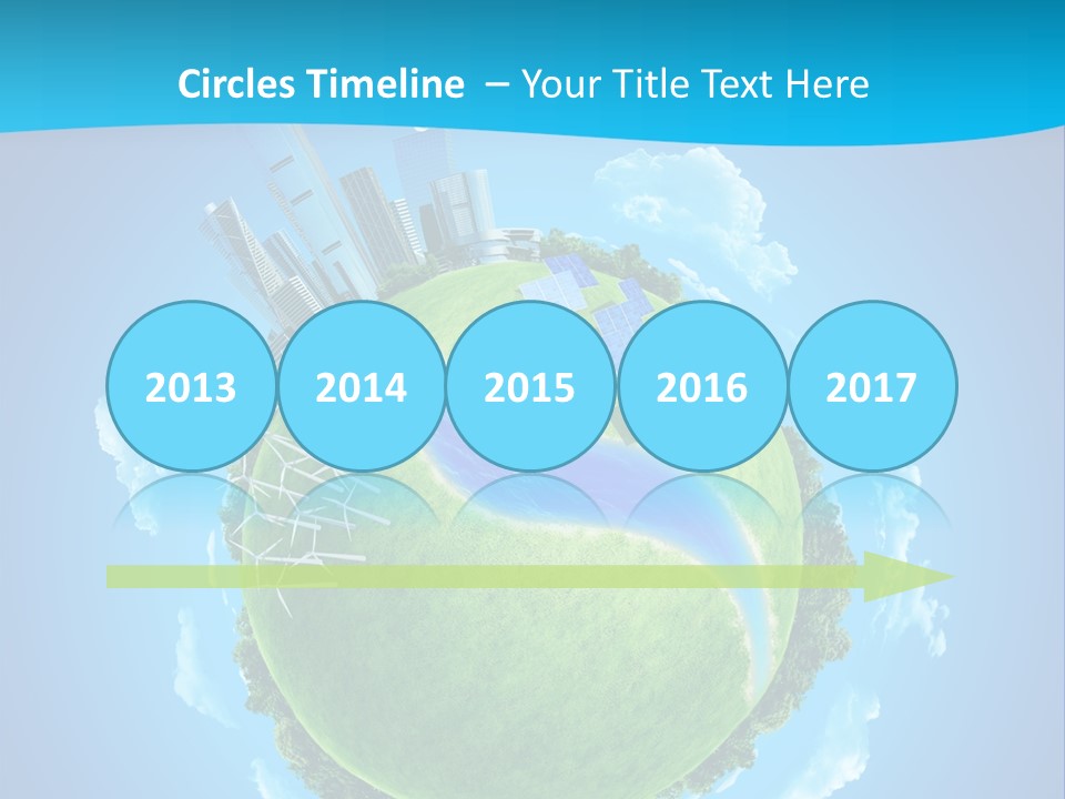 Finance Blue Land PowerPoint Template