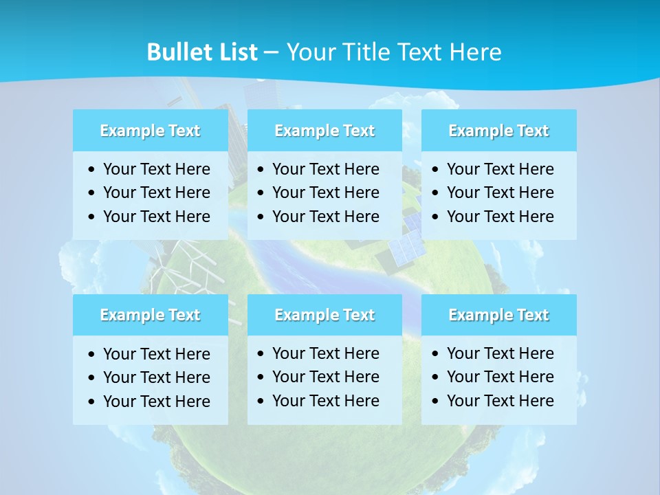 Finance Blue Land PowerPoint Template