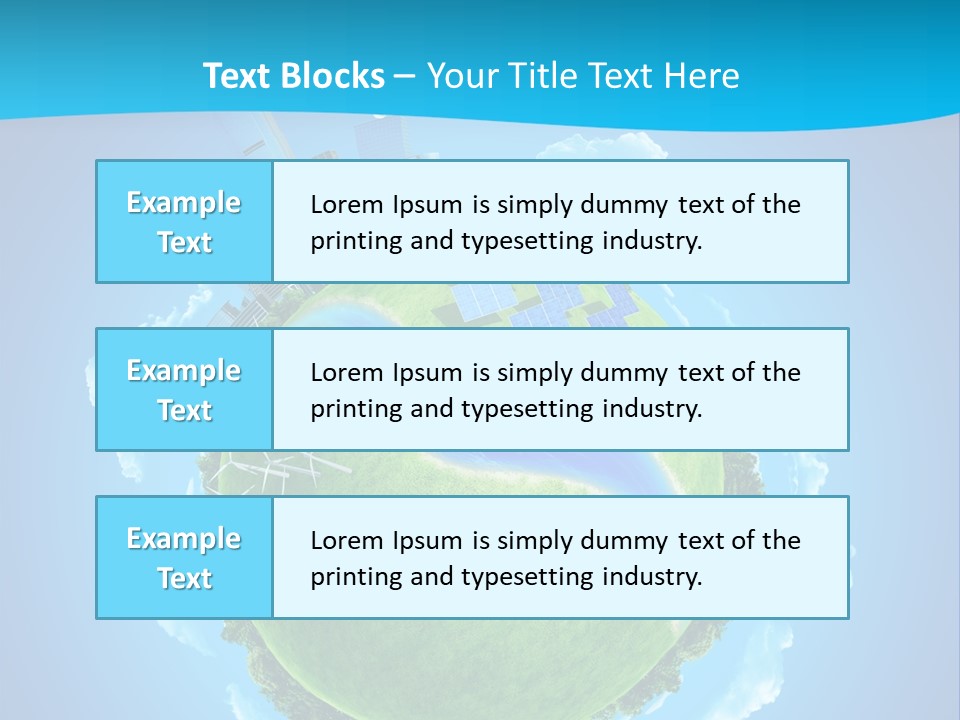 Finance Blue Land PowerPoint Template