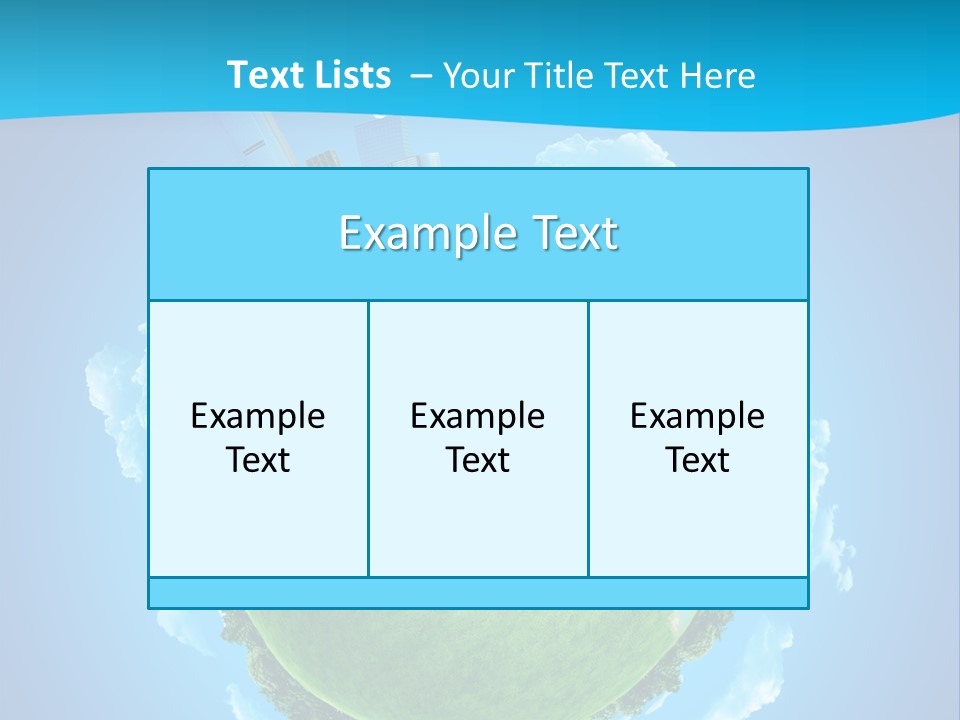 Finance Blue Land PowerPoint Template