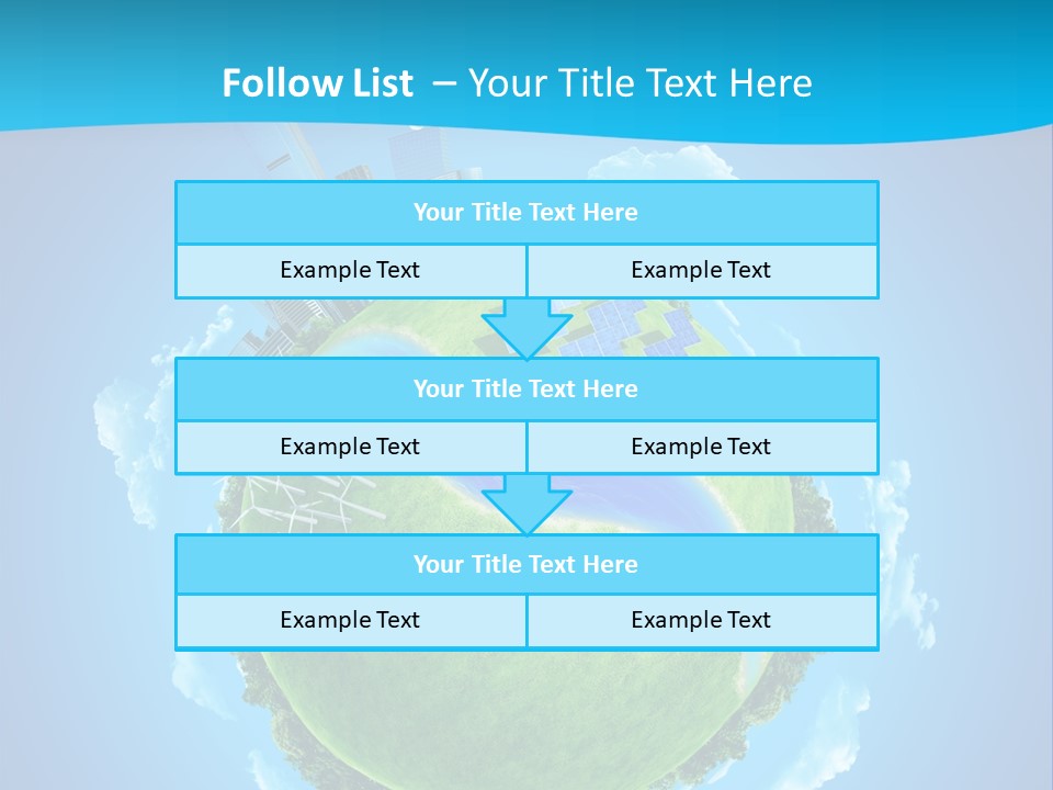 Finance Blue Land PowerPoint Template