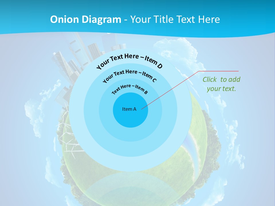 Finance Blue Land PowerPoint Template