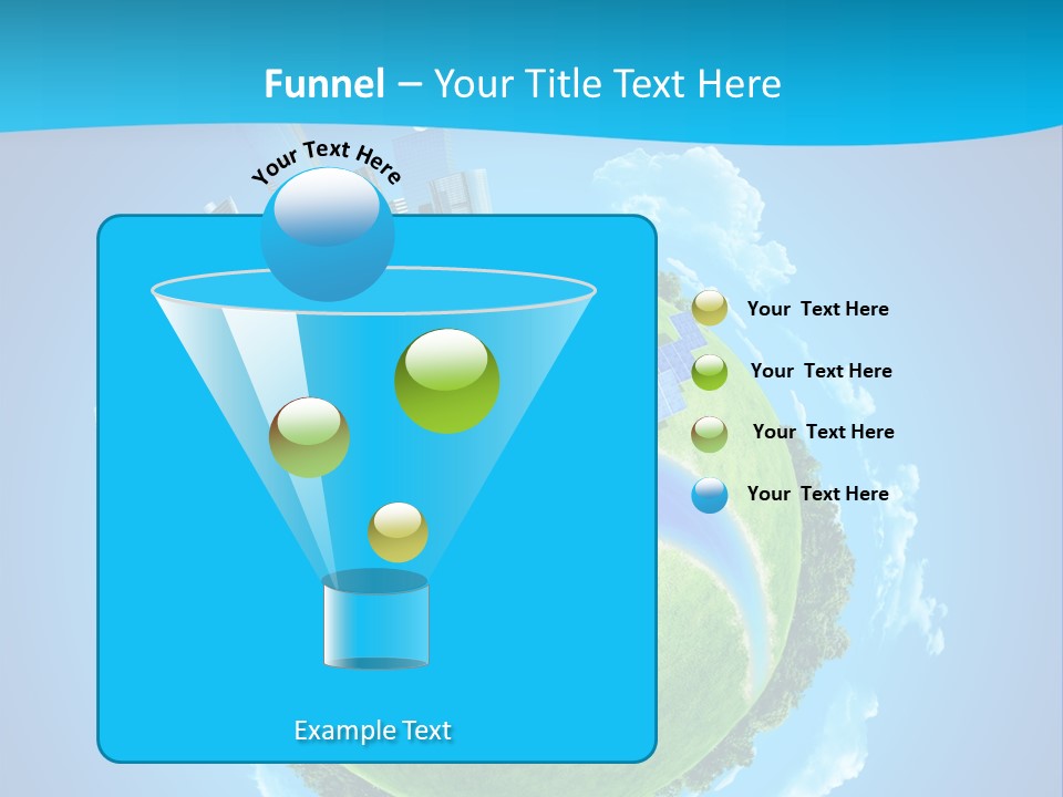 Finance Blue Land PowerPoint Template