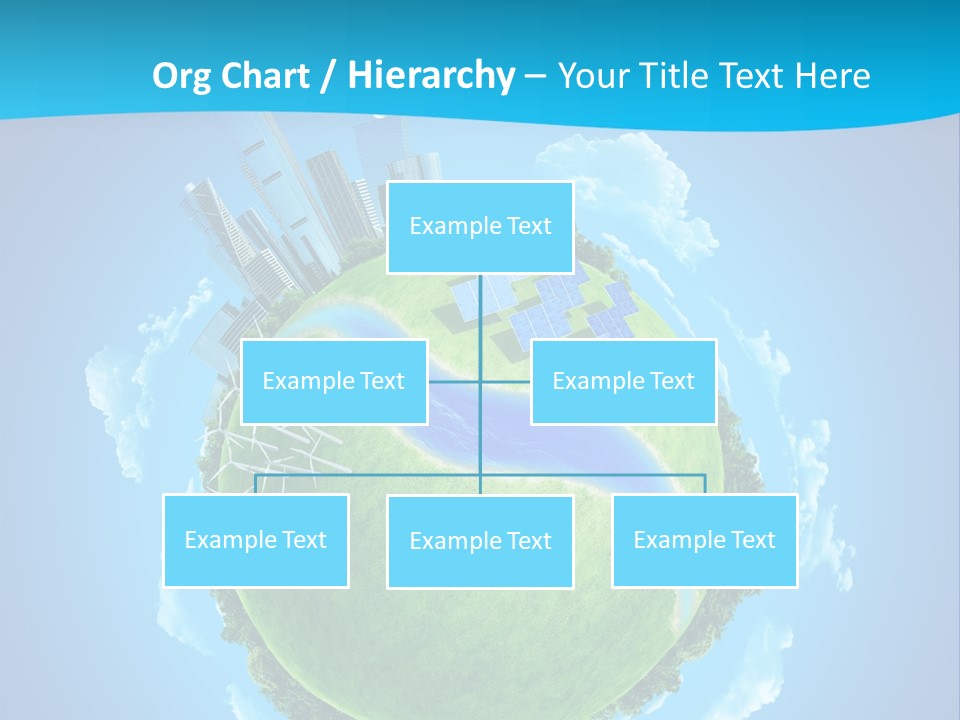 Finance Blue Land PowerPoint Template