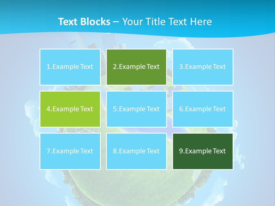 Finance Blue Land PowerPoint Template
