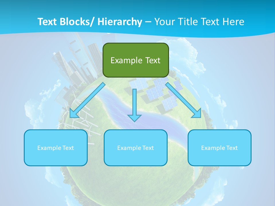 Finance Blue Land PowerPoint Template
