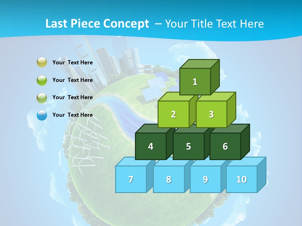 Finance Blue Land PowerPoint Template