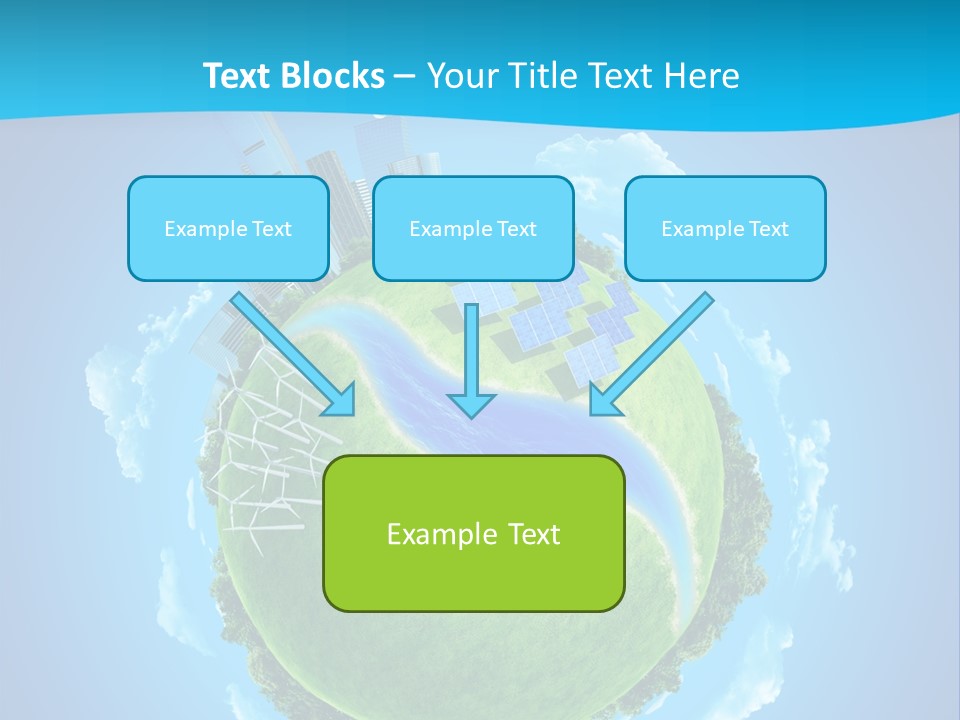 Finance Blue Land PowerPoint Template