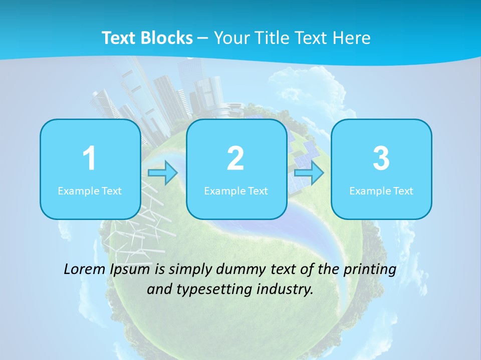 Finance Blue Land PowerPoint Template