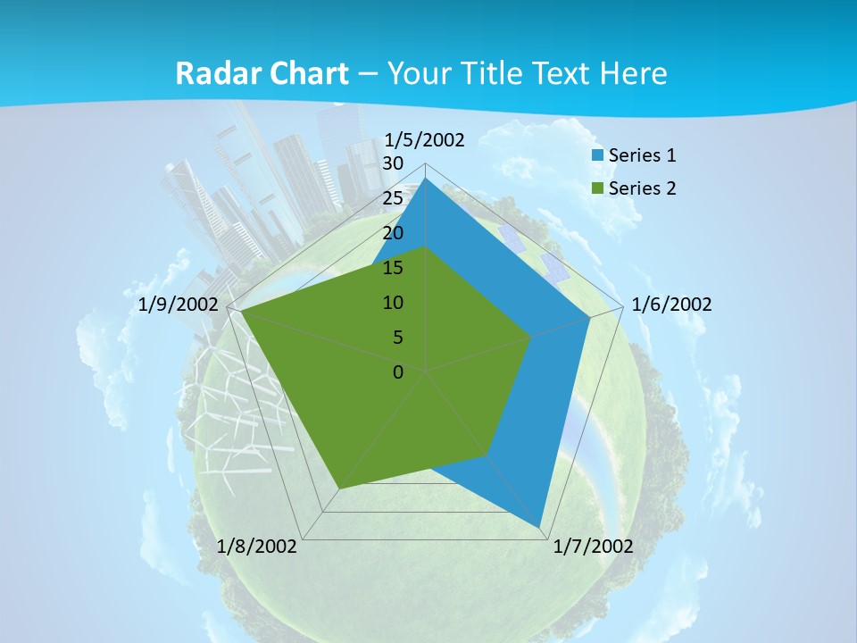 Finance Blue Land PowerPoint Template