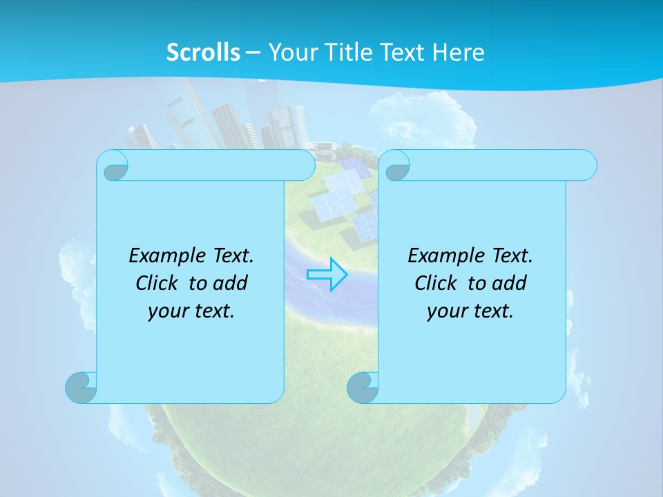 Finance Blue Land PowerPoint Template